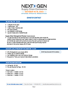 NextGen Supply Chain Conference 2023 - Exhibitor Contract